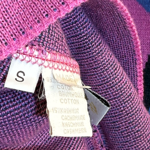 Lucien Pellat-Finet Pink Star Graphic Sweater Cotton Cashmere Blend S Italy - Picture 12 of 15